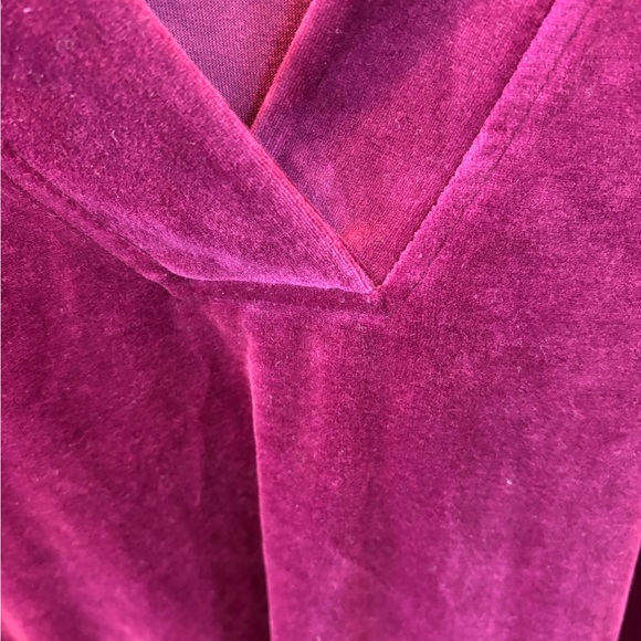 Talbots Rich Burgandy V-Neck Sweater Size PL - Picture 8 of 9
